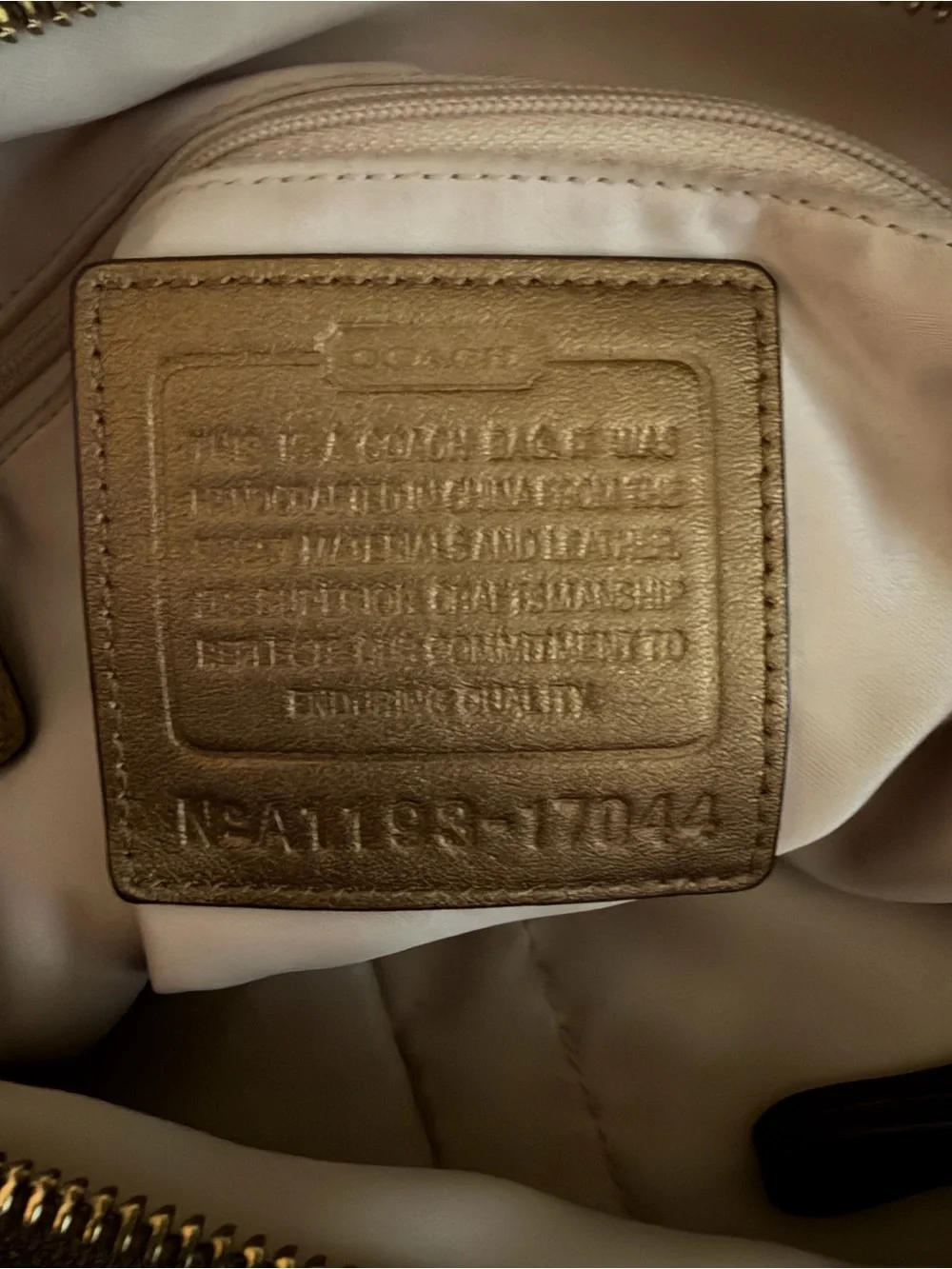 Coach model number